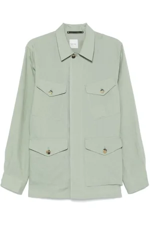 Paul Smith Homme, Vestes, Vert, Taille: M Veste Verte à Boutons Col Classique