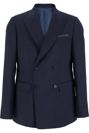 LOW BRAND Homme, Vestes, Bleu, Taille: 2XL Vestes en Laine Tropicale