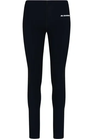 Jil Sander Femme, Pantalons, Noir, Taille: 40 FR Leggings en Polyamide Noir