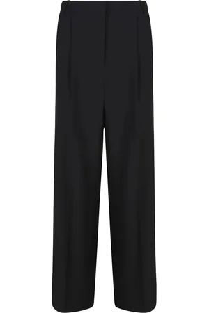 Calvin Klein Femme, Pantalons, Noir, Taille: 36 FR Pantalon Large en Twill