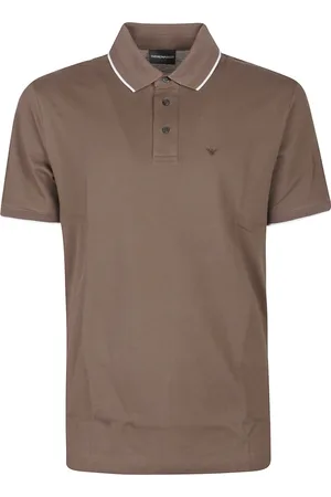 Emporio Armani Homme, Tops, Brun, Taille: L Polo Classique