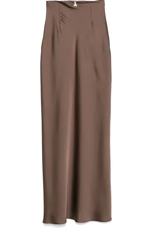 Patrizia Pepe Femme, Jupes, Brun, Taille: 40 FR Jupe Sensuelle Marron