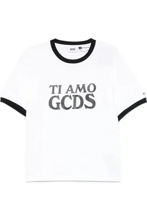 GCDS Homme, Tops, Blanc, Taille: M T-shirt Classique Blanc
