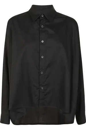 YOHJI YAMAMOTO Femme, Blouses et Chemises, Noir, Taille: 40 FR Chemise Blanche Oversize en Coton