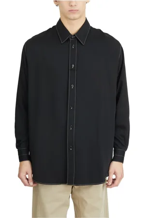 LEMAIRE Homme, Chemises, Noir, Taille: M Chemise Loop en Viscose