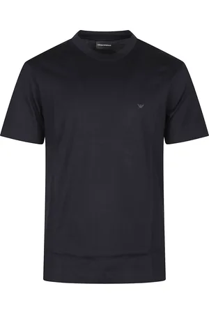 Emporio Armani Homme, Tops, Bleu, Taille: S T-shirt emblématique de voyage