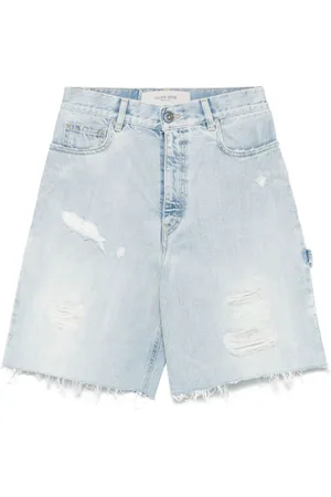 Golden Goose Femme, Shorts, Bleu, Taille: W26 Shorts Bleu Clair Mode Élégante