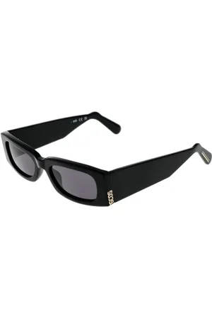 GCDS Unisex, Accessoires, Noir, Taille: ONE Size Lunettes de Soleil Rectangulaires Noires