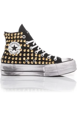 Converse Femme, Chaussures, Jaune, Taille: 40 EU Baskets Plateforme Personnalisées Or