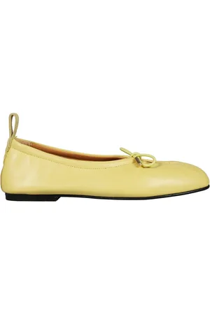 ALOHAS Femme, Chaussures, Jaune, Taille: 36 EU Ballerines jaunes en cuir