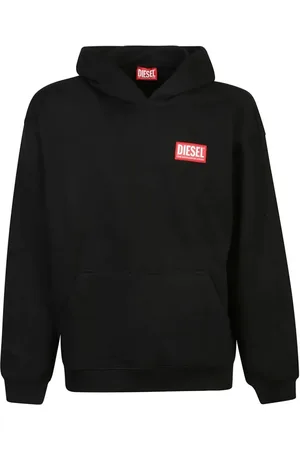 Diesel Homme, Sweatshirts et sweats à capuche, Noir, Taille: S Sweat à capuche pour homme