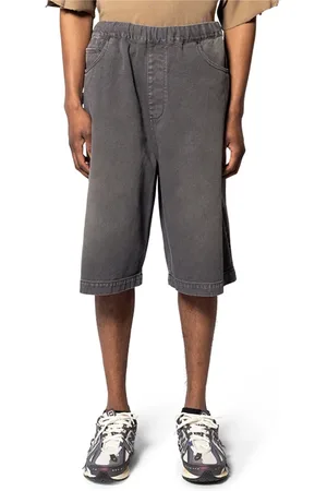 Entire Studios Homme, Shorts, Noir, Taille: M Stone Light Denim Shorts Surface Wave