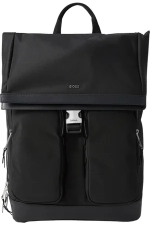 HUGO BOSS Homme, Sacs, Noir, Taille: ONE Size Sac à dos Highway en Nylon et Cuir