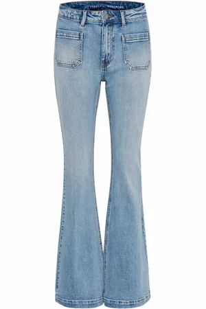 My Essential Wardrobe Femme, Jeans, Bleu, Taille: 32 FR L34 Jean Bootcut Large Bleu Clair