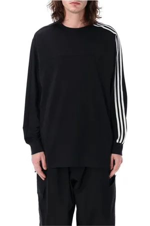 Y-3 Homme, Tops, Noir, Taille: S T-shirt manches longues 3-Stripes