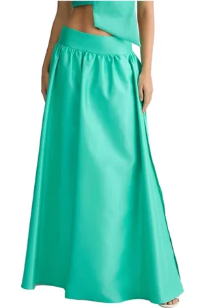 Liu Jo Femme, Jupes, Bleu, Taille: 40 FR Jupe Turquoise Plissée Style Élégant