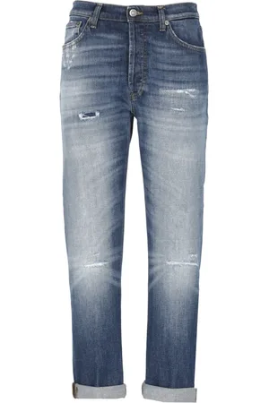 Dondup Femme, Jeans, Bleu, Taille: W26 Jean Denim Bleu avec Détails Détruits