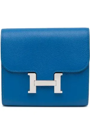 Hermès Femme, Pre-owned, Bleu, Taille: ONE Size Pre-owned Cuir petite-maroquinerie