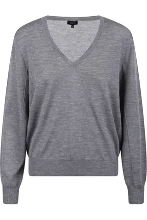 Soeur Femme, Pulls, Gris, Taille: 38 FR Pull à Manches Longues en Côtes