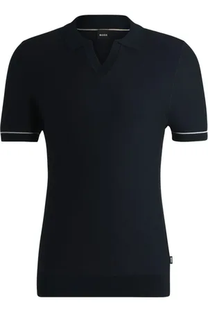 HUGO BOSS Homme, Tops, Bleu, Taille: M Collection de Maille Élégante