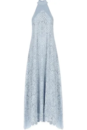 D.EXTERIOR Femme, Robes, Bleu, Taille: 38 FR Robe en Dentelle Bleu Clair