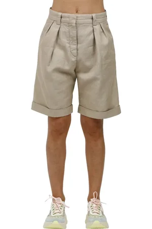 Aspesi Femme, Shorts, Gris, Taille: 34 FR Bermuda en coton et lin
