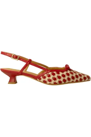 Bruno Premi Femme, Chaussures, Rouge, Taille: 36 EU Sandale géométrique rouge faite main pour femme