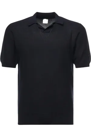ELEVENTY Homme, Tops, Bleu, Taille: XL Polo en maille élégante