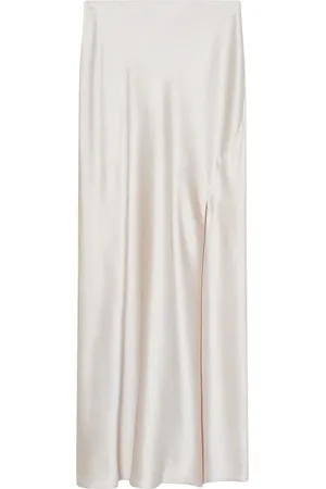 Patrizia Pepe Femme, Jupes, , Taille: 38 FR Jupe fluide en satin brillant avec fente