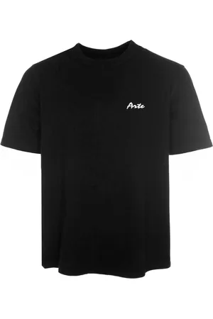 Arte Antwerp Homme, Tops, Noir, Taille: S T-shirt élémentaire avec broderie de logo