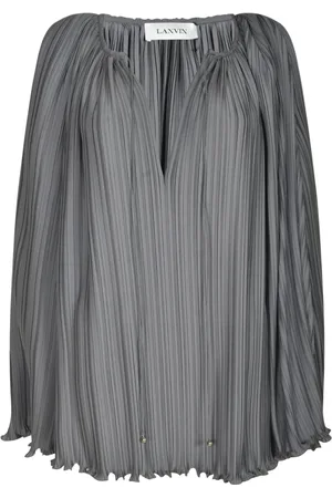 Lanvin Femme, Blouses et Chemises, Gris, Taille: 42 FR Collection Chemises Élégantes