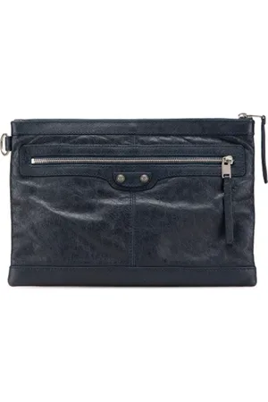 Balenciaga Femme, Pre-owned, Bleu, Taille: ONE Size Pre-owned Cuir pochettes-minaudieres