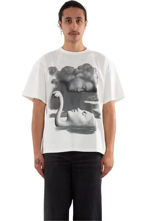 MISBHV Homme, Tops, Blanc, Taille: L Blanc Lac Dame Tee