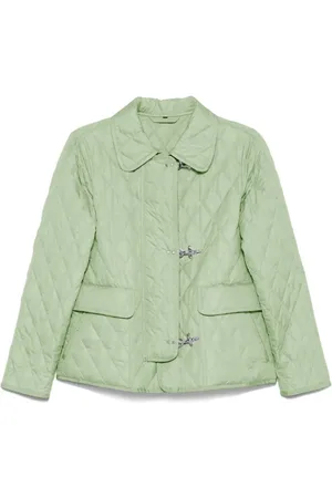 FAY Femme, Vestes, Vert, Taille: 42 FR Veste matelassée en nylon avec détails en gros-grain