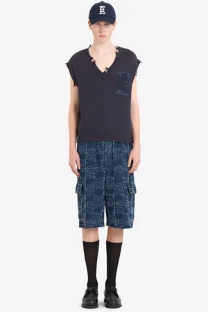 Etudes Homme, Pulls, Noir, Taille: L Haut à Manches Courtes Col en V