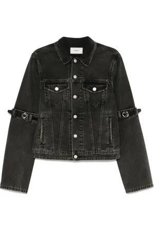 COPERNI Femme, Vestes, Noir, Taille: 38 FR Veste noire à boutons avec détail logo