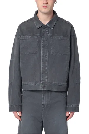 Entire Studios Homme, Vestes, Gris, Taille: M Veste en jean pour un look élégant