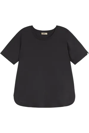 HERNO Femme, Tops, Bleu, Taille: 42 FR Essenza Basic T-Shirt