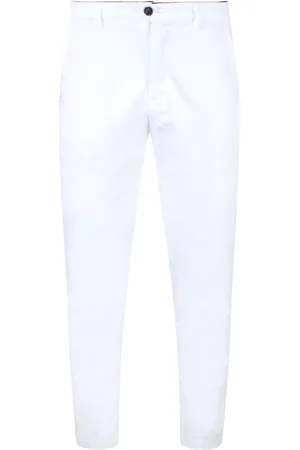 DEPARTMENT FIVE Homme, Pantalons, Blanc, Taille: W35 Pantalon Chino en Coton Stretch
