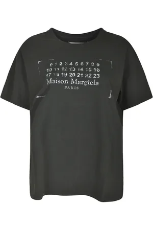 Maison Margiela Femme, Tops, Noir, Taille: 38 FR Collection de T-shirts et Polos Élégants