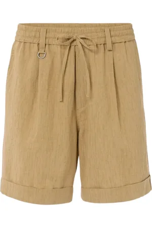 Paolo Pecora Homme, Shorts, , Taille: M Bermuda Camel avec Ceinture Élastique