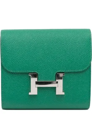 Hermès Femme, Pre-owned, Vert, Taille: ONE Size Pre-owned Cuir petite-maroquinerie
