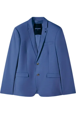 Patrizia Pepe Homme, Vestes, Bleu, Taille: L Veste Bleue en Laine Coupe Slim