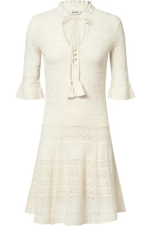 Zadig & Voltaire Femme, Robes, , Taille: 42 FR Robe Maxi Noire en Crochet