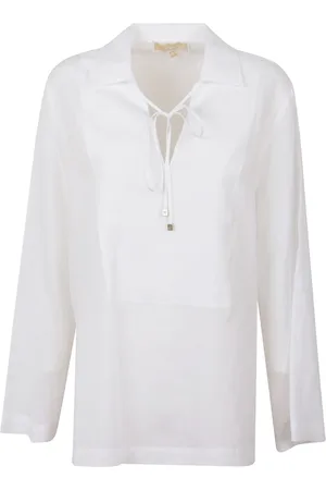 Michael Kors Femme, Blouses et Chemises, Blanc, Taille: 38 FR Chemise Élégante pour Homme