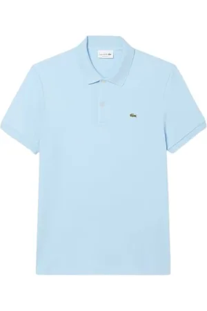 Lacoste Homme, Tops, Bleu, Taille: M Polo en Coton Pima de Qualité