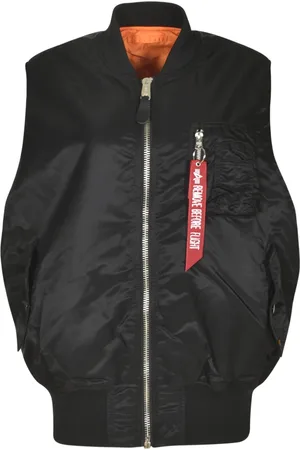 Alpha Industries Homme, Vestes, Noir, Taille: L Manteaux Noirs pour Hommes