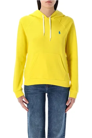 Ralph Lauren Femme, Sweatshirts et sweats à capuche, Jaune, Taille: 38 FR Sweat à capuche