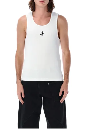J.W.Anderson Homme, Tops, Blanc, Taille: M Débardeur Nautique