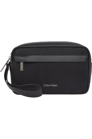 Calvin Klein Homme, Sacs, Noir, Taille: ONE Size Trousse de Toilette Minimaliste et Élégante